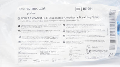 Smiths Medical 451004 Anesthesia Breathing Circuit 2-33-87inch (x)